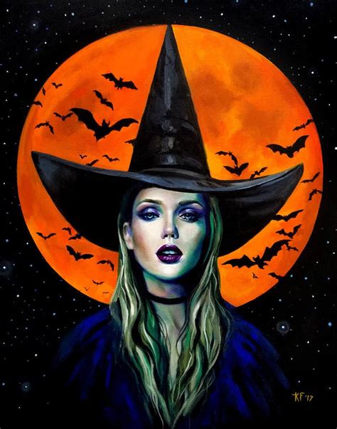Witchcraft Whimsy: Halloween Artwork Filled with Enchanting Witches